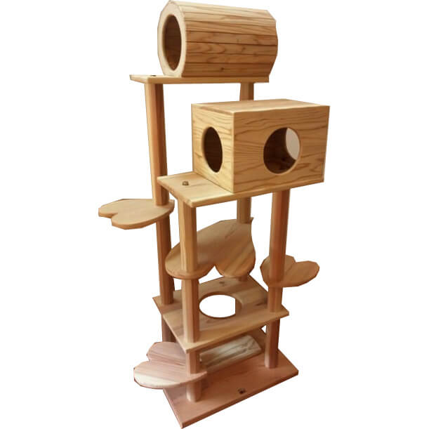 天然木製　完全手作り　キャットタワー　匠 匠の国産キャットタワー｜ネコモノ帳