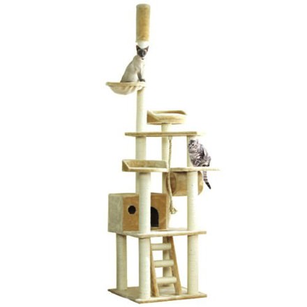 安定感のある天井突っ張りタイプのキャットタワー｜ネコモノ帳