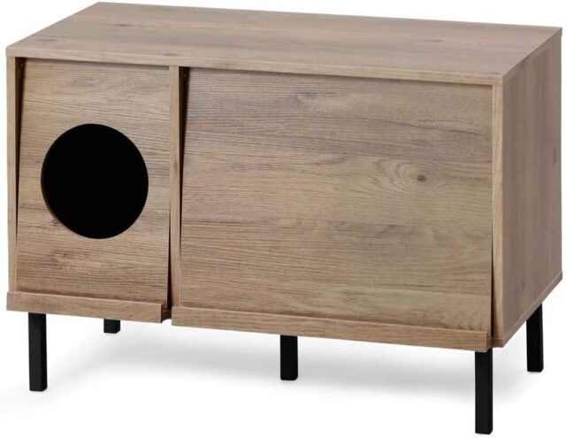 キャットトイレをスタイリッシュに目隠しできる収納家具