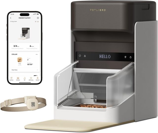 複数の猫を識別できる顔認識機能付き自動給餌器