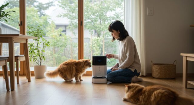 猫のための個体識別機能付き自動給餌器を徹底比較